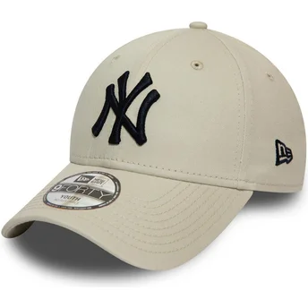 Mütsid kumer beež reguleeritav rihm lastele 9FORTY League Essential New York Yankees MLB New Era