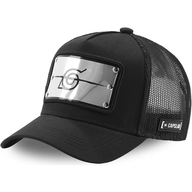 cap-kumer-black-snapback-konoha-naruto-capslab