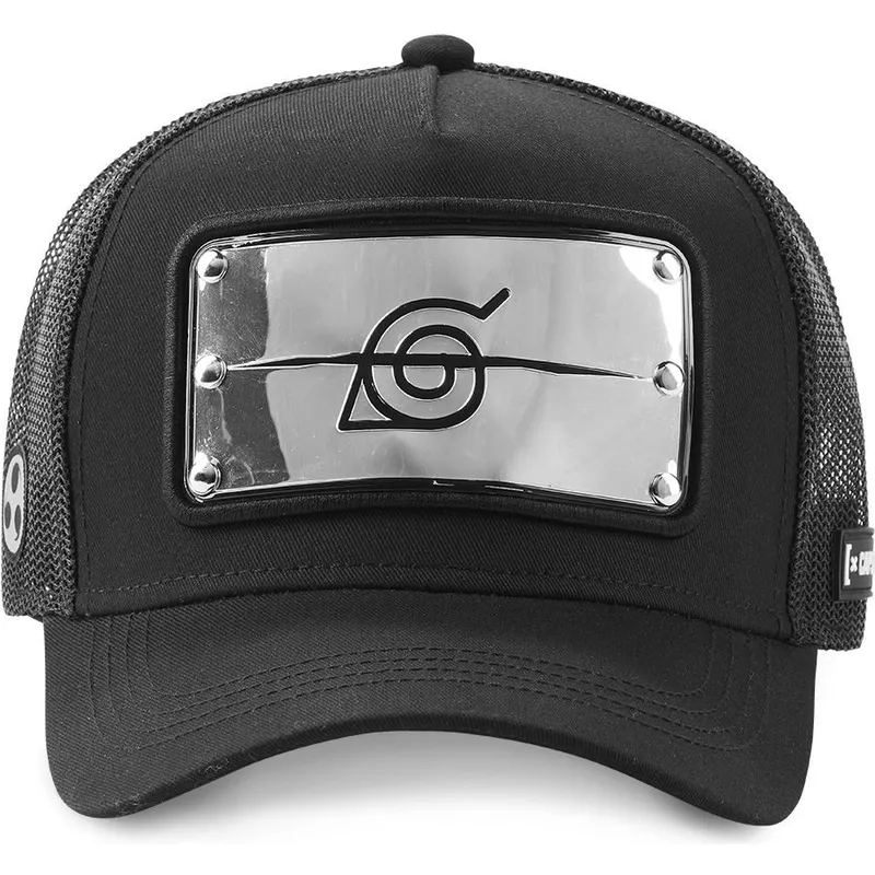 cap-kumer-black-snapback-konoha-naruto-capslab