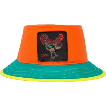 Goorin Bros. Rooster Cock Gallo De La Playa The Farm Orange, Blue and Yellow Bucket Hat