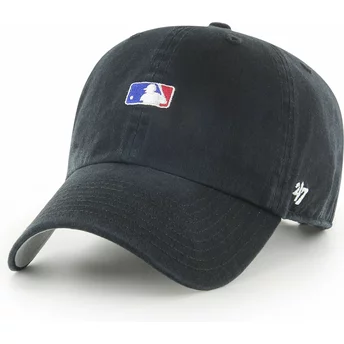 47 Brand Curved Brim Clean Up Base Runner MLB Black Adjustable Cap