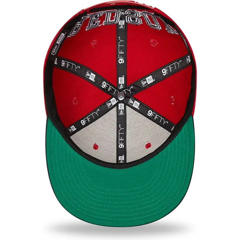 mutsid-lame-punane-snapback-9fifty-team-arch-boston-red-sox-mlb-new-era