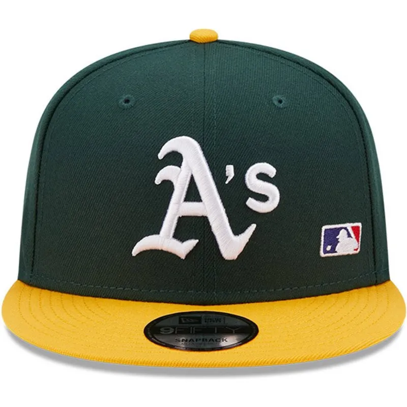 mutsid-lame-roheline-snapback-9fifty-team-arch-oakland-athletics-mlb-new-era