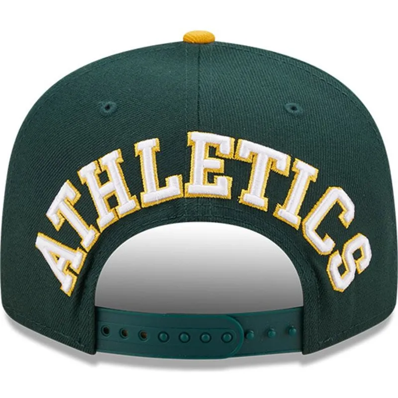 mutsid-lame-roheline-snapback-9fifty-team-arch-oakland-athletics-mlb-new-era