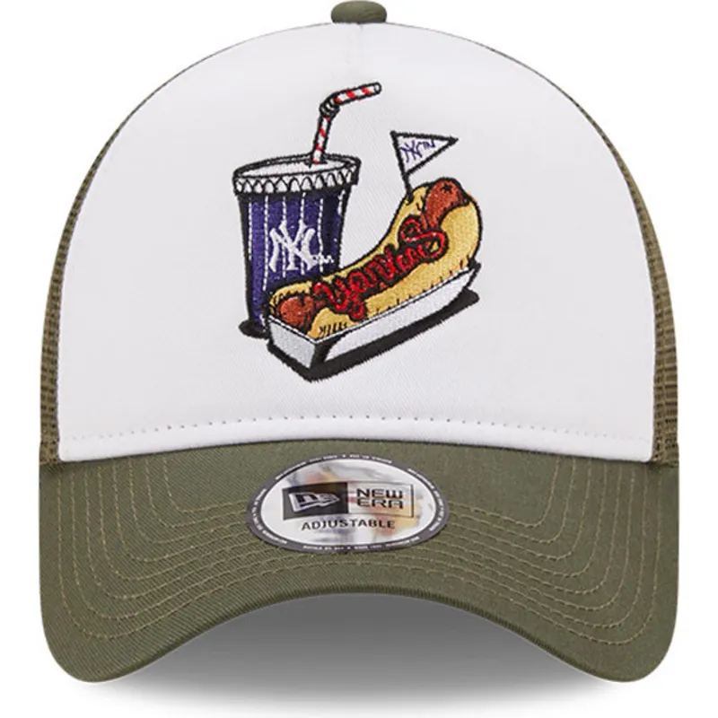 mutsid-kumer-valge-snapback-a-frame-stadium-food-hot-dog-new-york-yankees-mlb-new-era