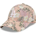 mutsid-kumer-roosa-reguleeritav-9forty-floral-los-angeles-dodgers-mlb-new-era