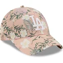 mutsid-kumer-roosa-reguleeritav-9forty-floral-los-angeles-dodgers-mlb-new-era
