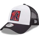 mutsid-kumer-meresinine-snapback-a-frame-frame-team-patch-new-york-yankees-mlb-new-era