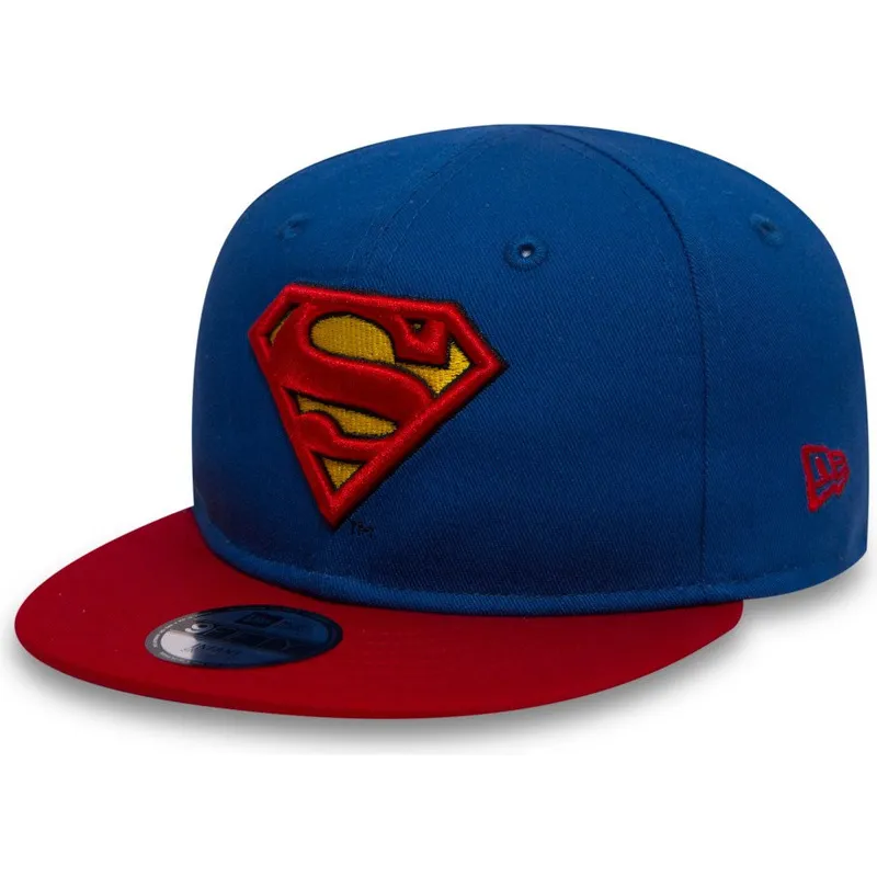mutsid-lame-sinine-snapback-lastele-9fifty-character-superman-dc-comics-new-era