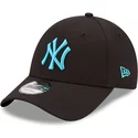 new-era-curved-brim-blue-logo-9forty-neon-pack-new-york-yankees-mlb-black-adjustable-cap