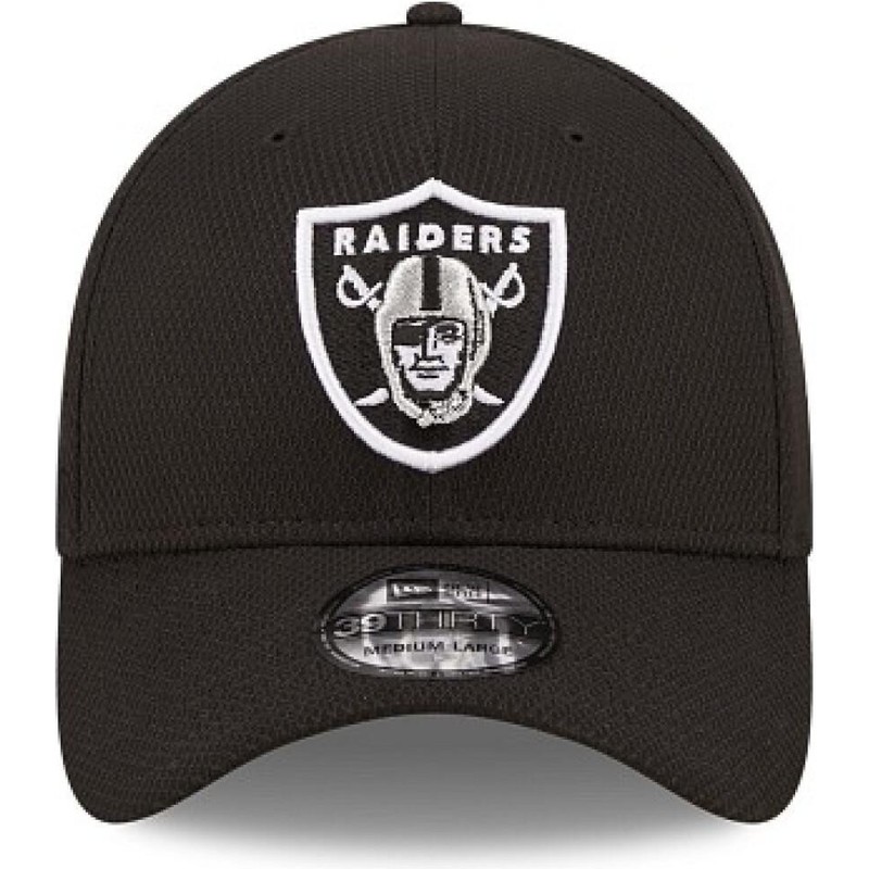 New Era Curved Brim 39THIRTY Diamond Era Las Vegas Raiders NFL Black ...