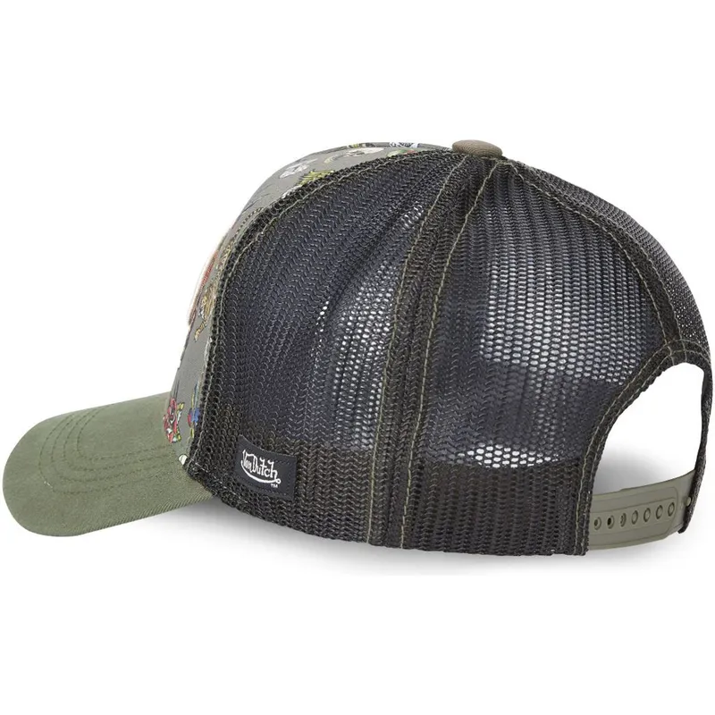 mutsid-kumer-roheline-snapback-tattoo-tat-k-von-dutch