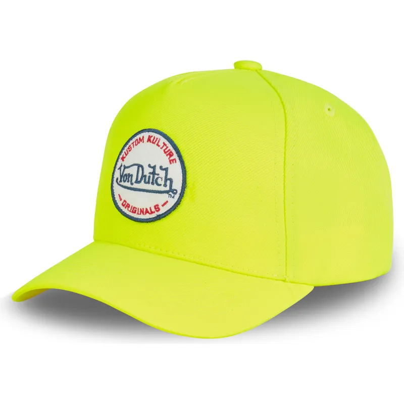 mutsid-kumer-kollane-snapback-kustom-kulture-col-yel1-von-dutch