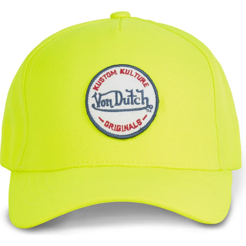 mutsid-kumer-kollane-snapback-kustom-kulture-col-yel1-von-dutch