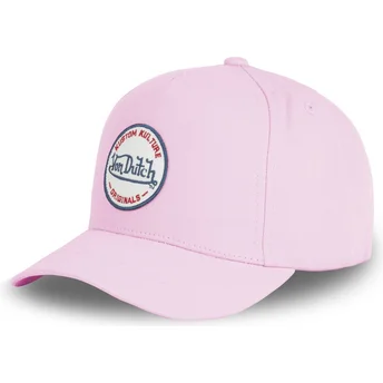 Von Dutch Curved Brim Kustom Kulture COL LPNK Pink Snapback Cap