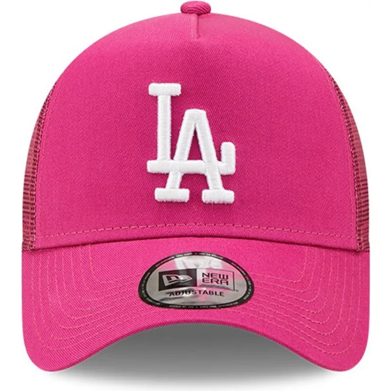 mutsid-kumer-roosa-snapback-a-frame-tonal-mesh-los-angeles-dodgers-mlb-new-era