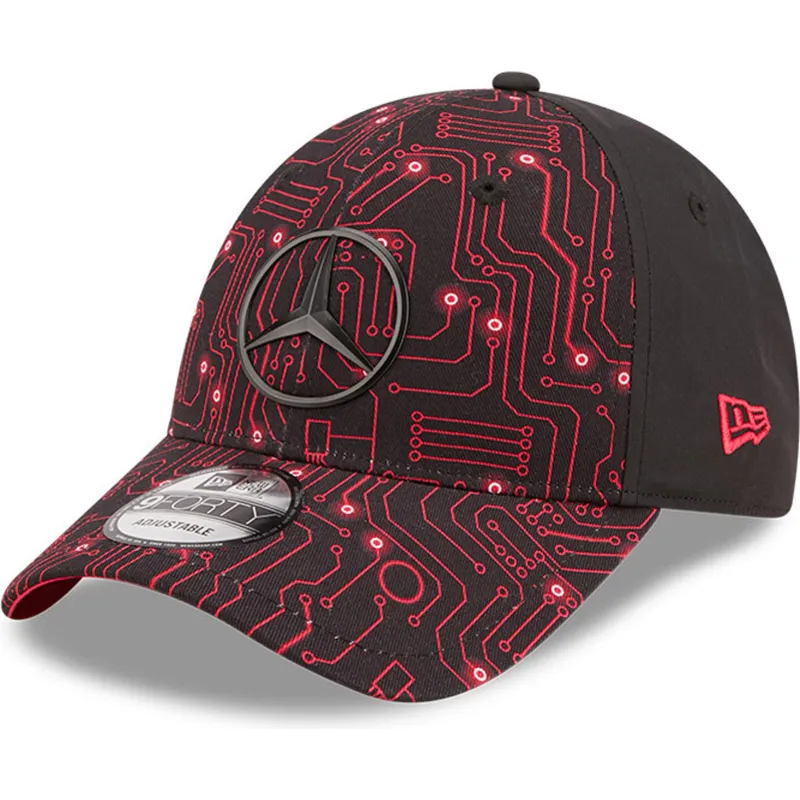 mutsid-kumer-punane-reguleeritav-9forty-esports-grand-prix-mercedes-formula-1-new-era