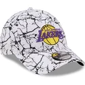 mutsid-kumer-valge-reguleeritav-9forty-marble-los-angeles-lakers-nba-new-era