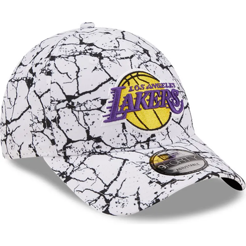 mutsid-kumer-valge-reguleeritav-9forty-marble-los-angeles-lakers-nba-new-era