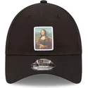 mutsid-kumer-must-reguleeritav-9forty-patch-mona-le-louvre-new-era