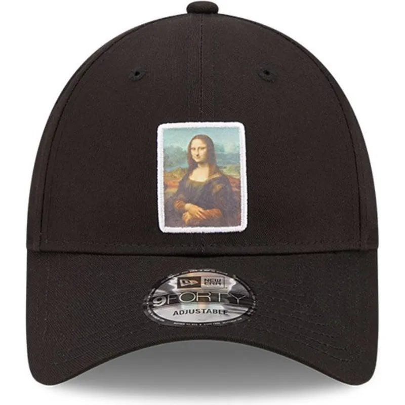 mutsid-kumer-must-reguleeritav-9forty-patch-mona-le-louvre-new-era