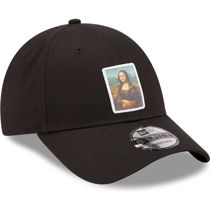 mutsid-kumer-must-reguleeritav-9forty-patch-mona-le-louvre-new-era