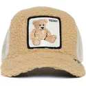goorin-bros-teddy-bear-teddy-first-best-friend-the-farm-beige-shearling-trucker-hat