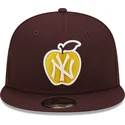 mutsid-lame-punane-snapback-9fifty-ny-apple-new-york-yankees-mlb-new-era