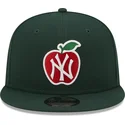 mutsid-lame-roheline-snapback-9fifty-ny-apple-new-york-yankees-mlb-new-era
