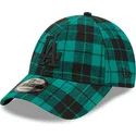 mutsid-kumer-roheline-reguleeritav-9forty-plaid-los-angeles-dodgers-mlb-new-era