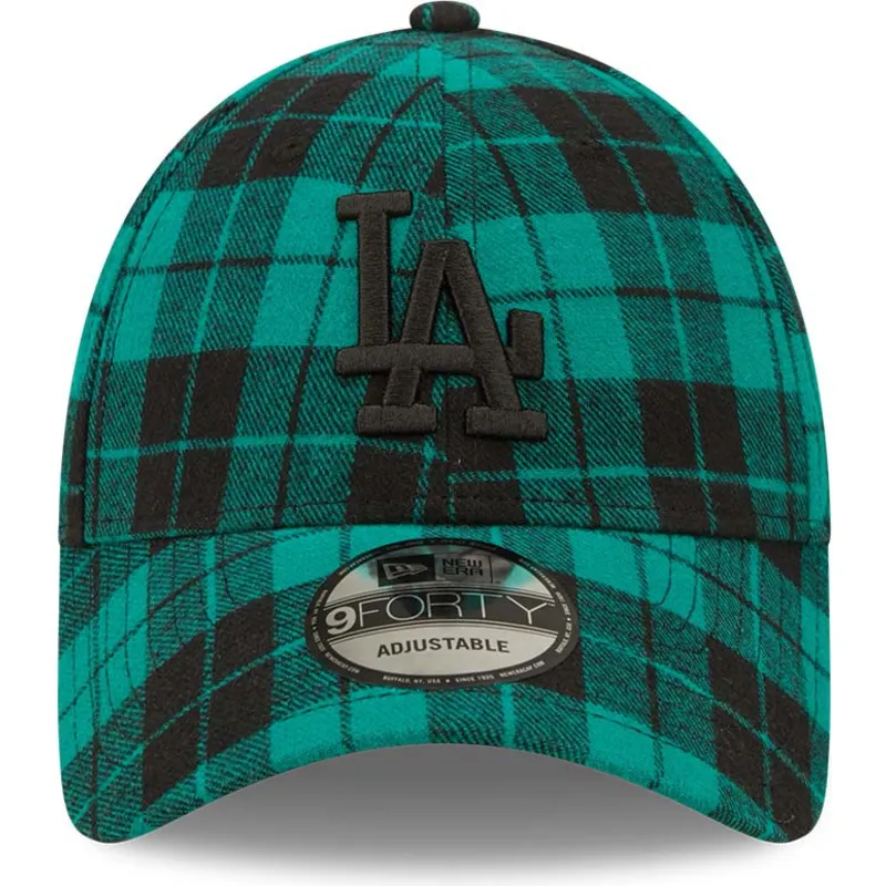 mutsid-kumer-roheline-reguleeritav-9forty-plaid-los-angeles-dodgers-mlb-new-era