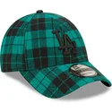 mutsid-kumer-roheline-reguleeritav-9forty-plaid-los-angeles-dodgers-mlb-new-era