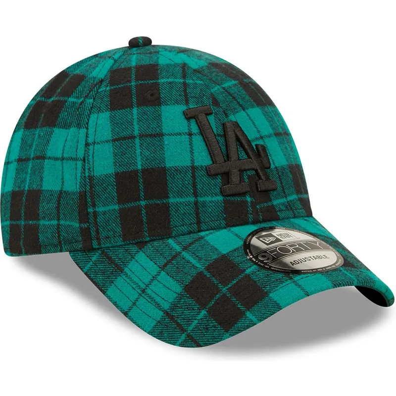 mutsid-kumer-roheline-reguleeritav-9forty-plaid-los-angeles-dodgers-mlb-new-era