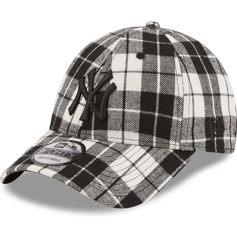 mutsid-kumer-must-reguleeritav-9forty-plaid-new-york-yankees-mlb-new-era