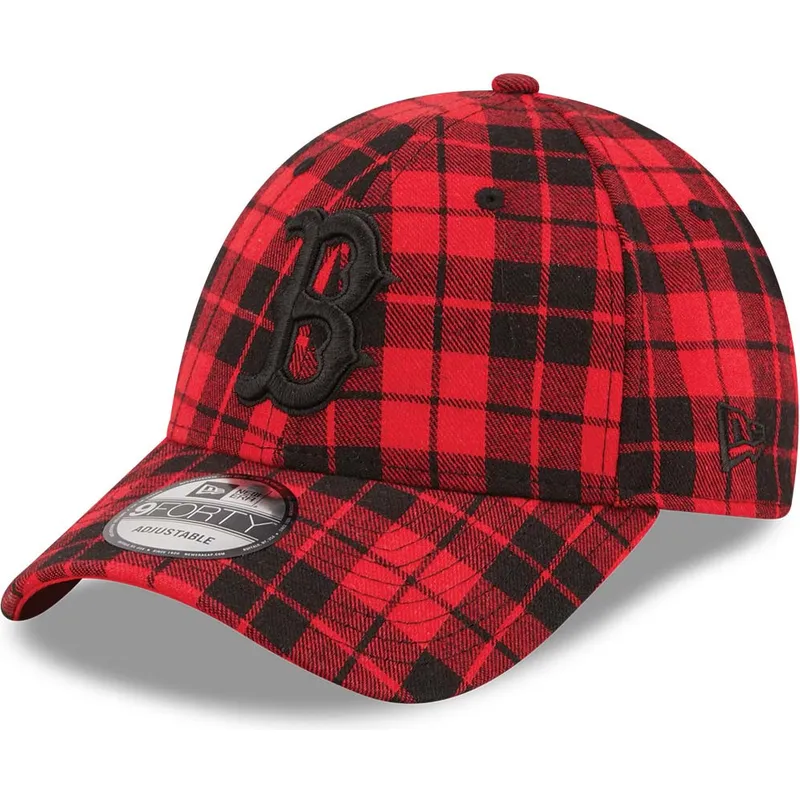 mutsid-kumer-punane-reguleeritav-9forty-plaid-boston-red-sox-mlb-new-era