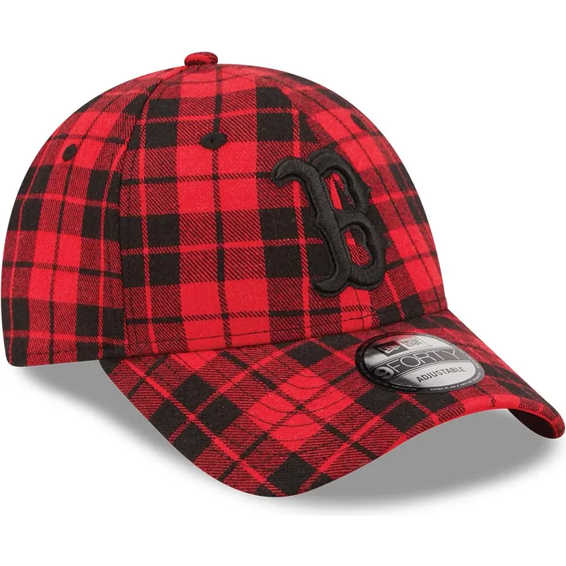 mutsid-kumer-punane-reguleeritav-9forty-plaid-boston-red-sox-mlb-new-era
