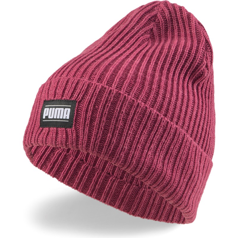 puma-ribbed-classic-cuff-red-beanie