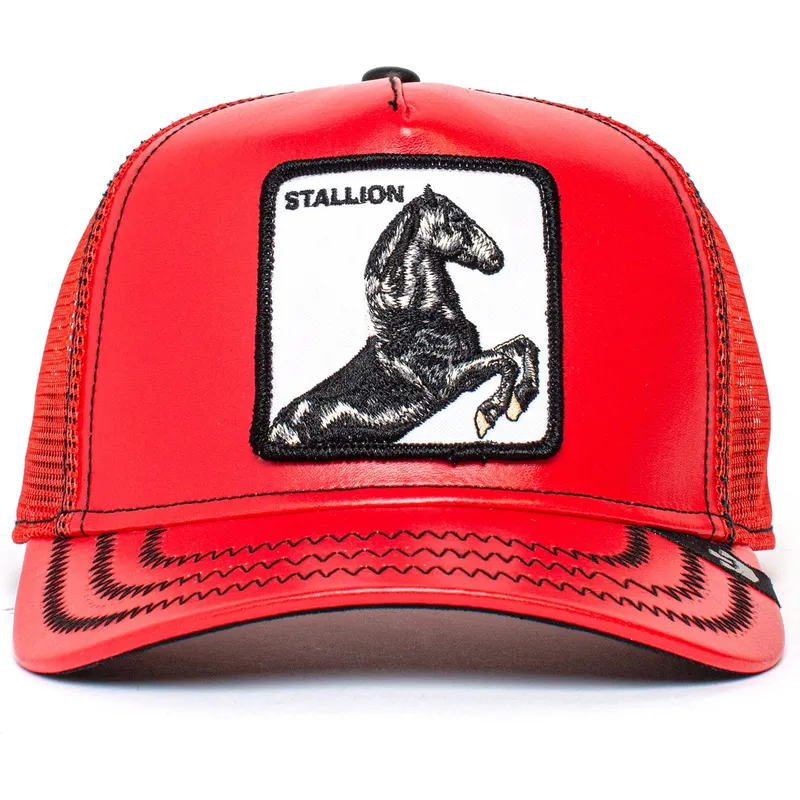 mutsid-kumer-punane-snapback-stallion-cherry-mustang-the-farm-goorin-bros