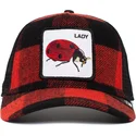 mutsid-kumer-punane-snapback-lady-plaidy-bug-the-farm-goorin-bros