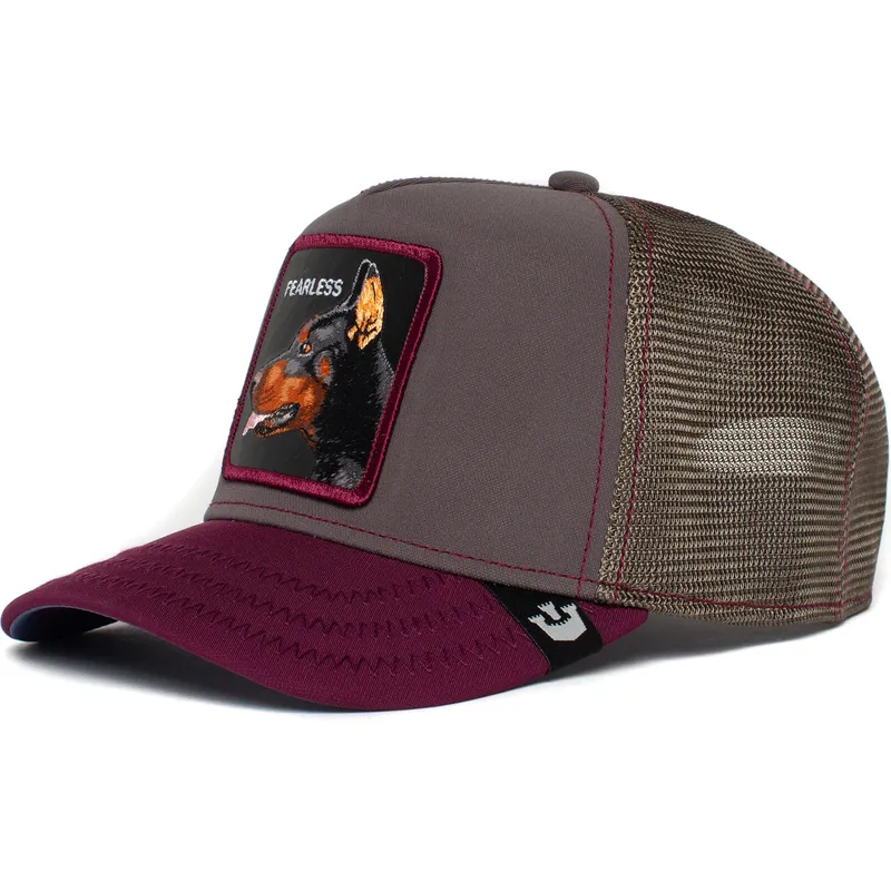 mutsid-kumer-veok-hall-snapback-perro-doberman-fearless-true-true-the-farm-the-farm-de-goorin-bros