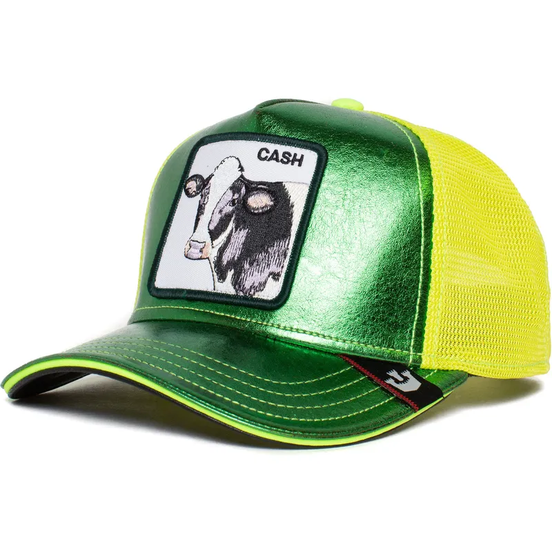 mutsid-kumer-roheline-snapback-cash-shine-metallic-the-farm-goorin-bros