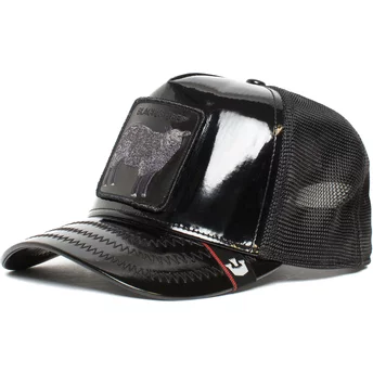 Goorin Bros. Black Sheep Big Black Patent Leather The Farm Black Trucker Hat