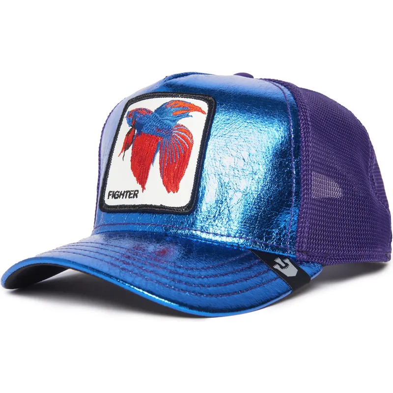 mutsid-kumer-sinine-snapback-siam-fighter-blue-light-metallic-the-farm-goorin-bros