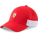 puma-curved-brim-sptwr-race-bb-ferrari-formula-1-red-and-white-adjustable-cap