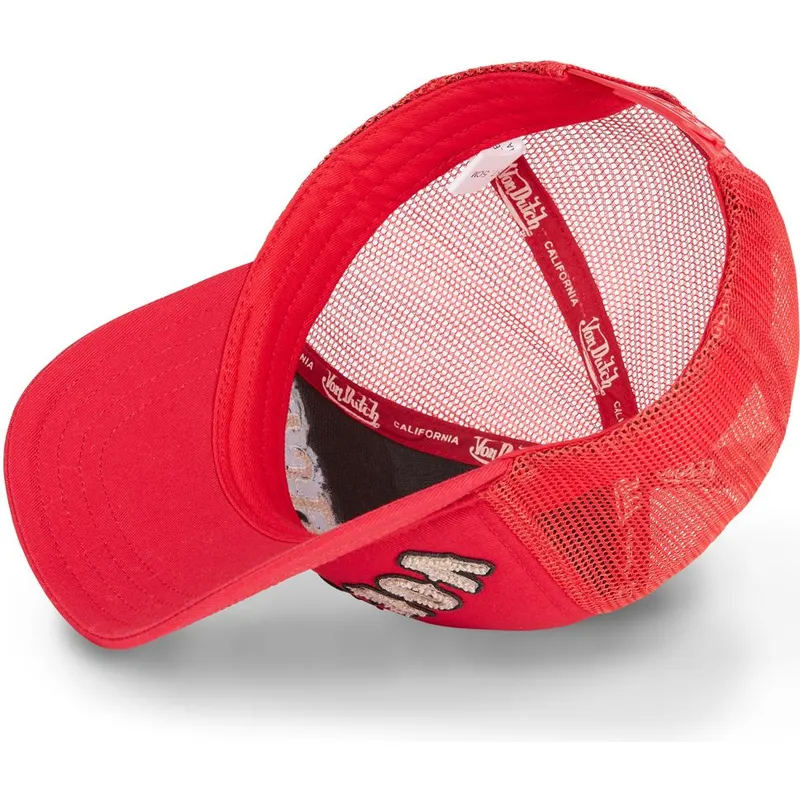 mutsid-kumer-punane-snapback-buckl-r-von-dutch