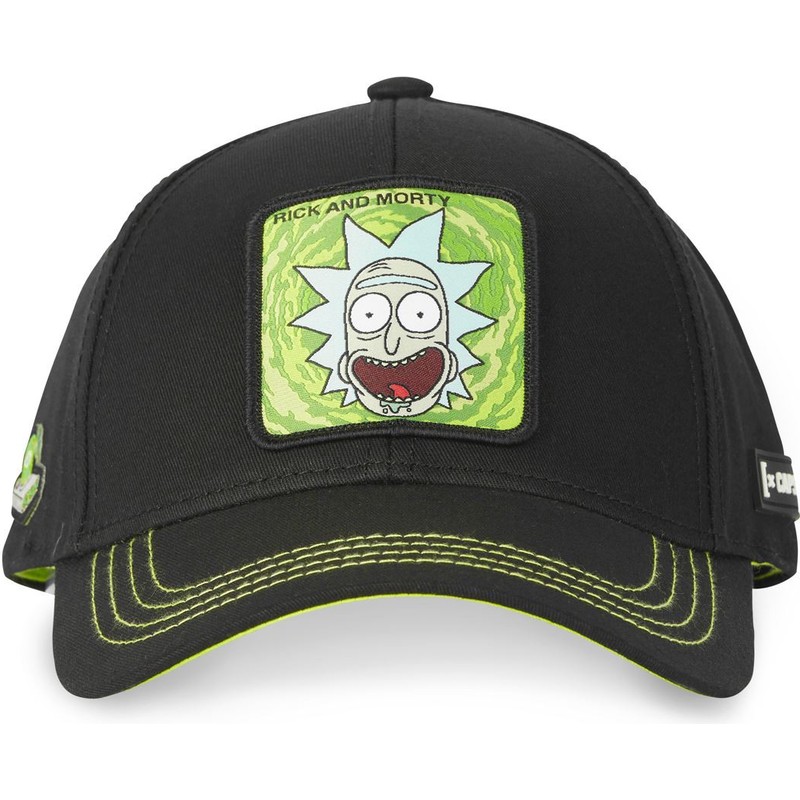 capslab-curved-brim-rick-sanchez-casb-ri2-rick-and-morty-black-adjustable-cap