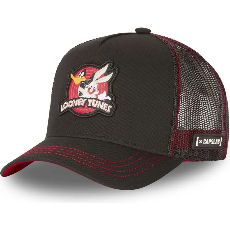 mutsid-kumer-must-snapback-lo1-bugs-bunny-ja-daffy-duck-looney-tunes-capslab