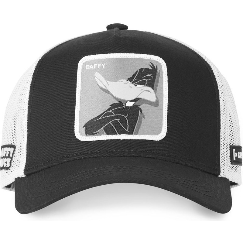 capslab-daffy-duck-da2-looney-tunes-black-and-white-trucker-hat