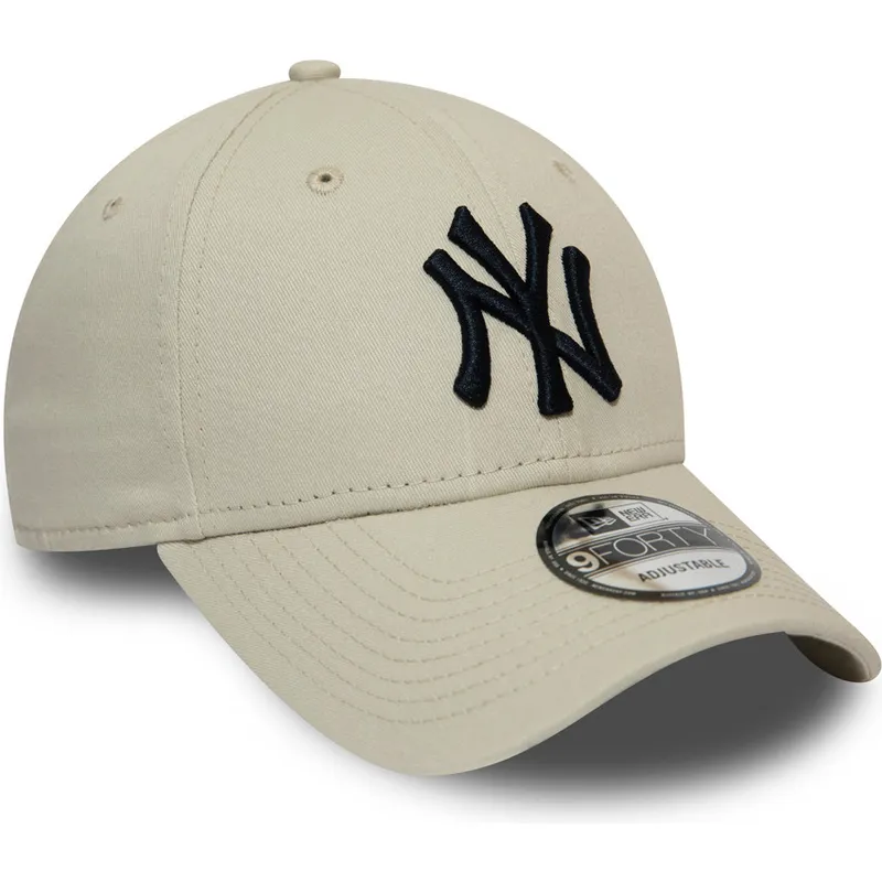 cap-kumer-beige-adjustable-strap-negro-9forty-league-essential-new-york-yankees-mlb-new-era