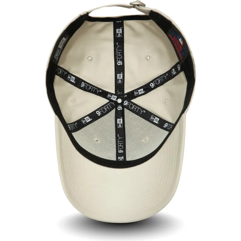 cap-kumer-beige-adjustable-strap-negro-9forty-league-essential-new-york-yankees-mlb-new-era